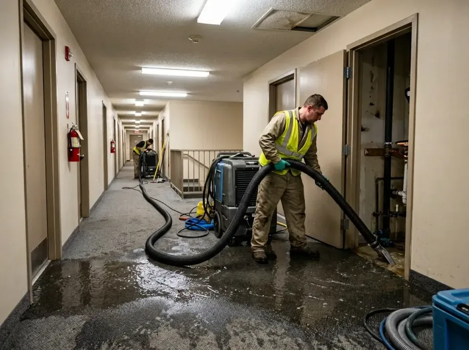 multi-unit-apartment-hallway-f-005 — frequently asked questions, Emergency Burst Pipe Water Extraction & Removal in West Lak…